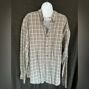 Eddie Bauer Men's Casual Plaid Shirt - Blue and Gray